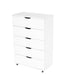 Modern 5 Drawer Dresser With Wheels Home Essentials