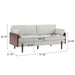Mid Century Moderne Sofa With Wood Sides Noble House