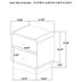 Burton - 2 Drawer Nightstand - Black Furniture Max