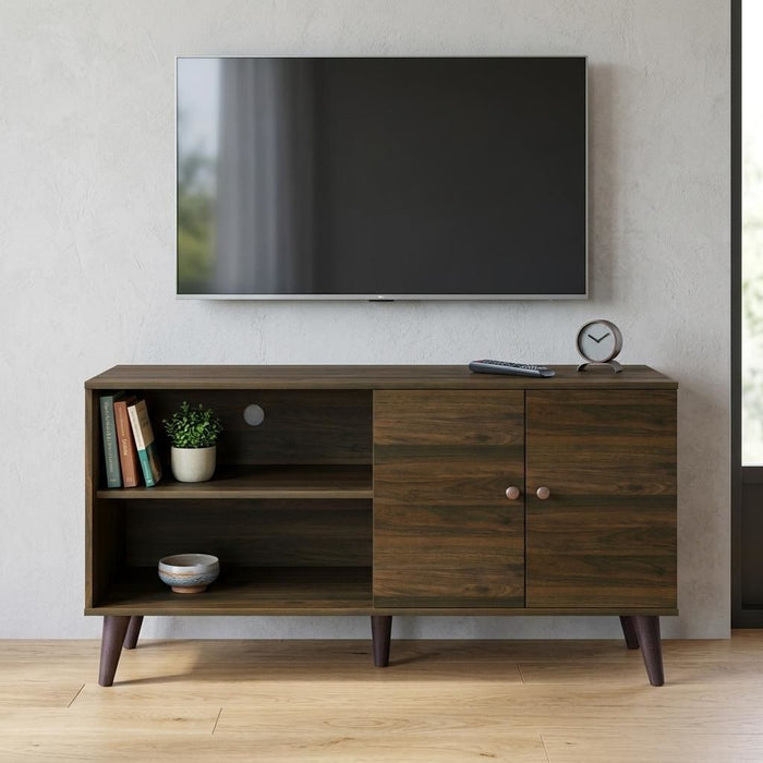 Amidon - TV Stand, With 2 Storage Shelves And 1 Cabinet US Pride