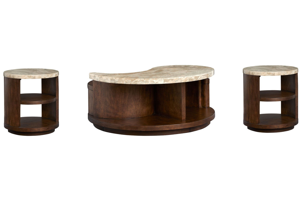 McPherson - Round Cocktail Table Set Magnussen Furniture