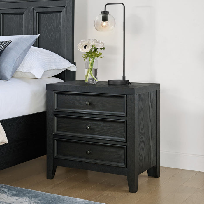 3 Drawer Nightstand With USB Charging Port