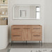 46" Freestanding Bathroom Vanity With Soft Close Doors And 4 Drawers, (Vanity Only) - Imitative Oak Home Essentials