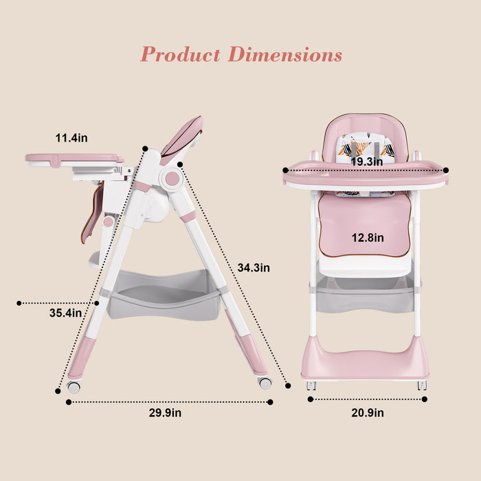 Adjustable Baby High Chair Home Essentials