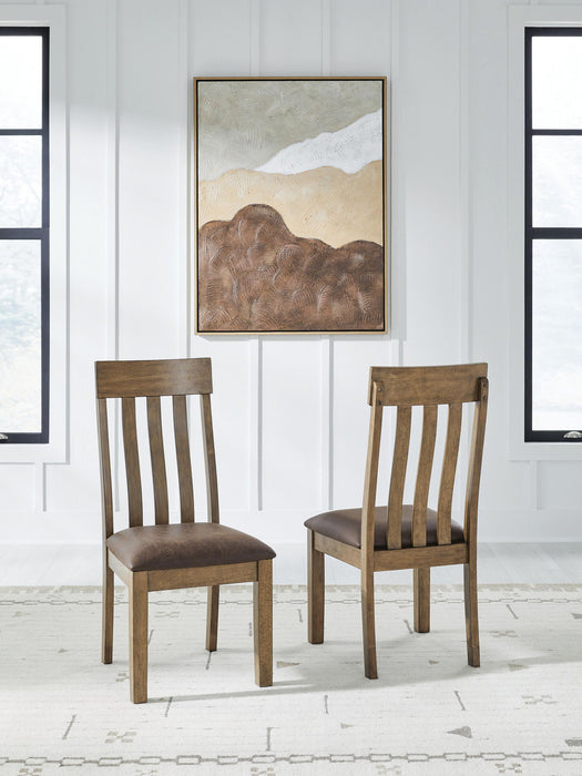 Urbinforte - Dining Upholstered Side Chair (Set of 2) - Light Brown Signature Design by Ashley®