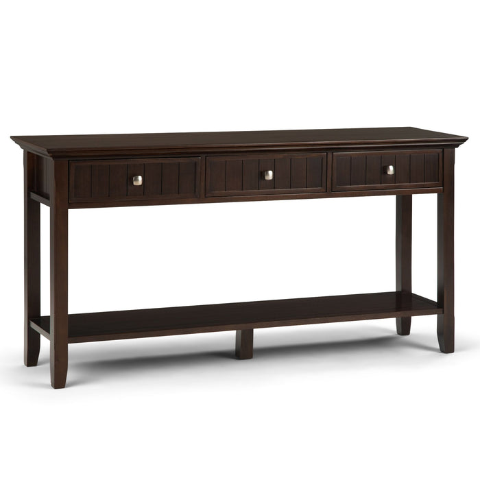 Acadian - Wide Console Sofa Table - Brunette Brown Simpli-Home