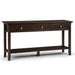 Acadian - Wide Console Sofa Table - Brunette Brown Simpli-Home