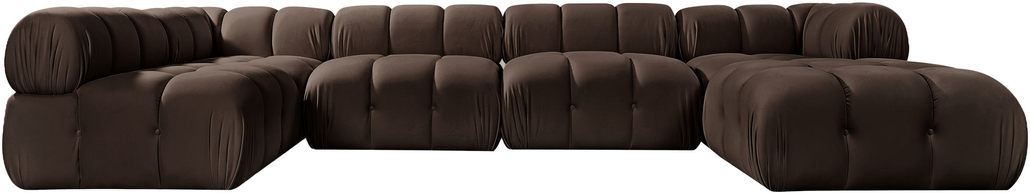 Orin - 6 Piece Modular Sectional (3 Modular Chairs, 2 Corner Chairs & Ottoman) Meridian Furniture