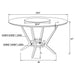 Anchor - Round Dining Table - Gloss White Furniture Max