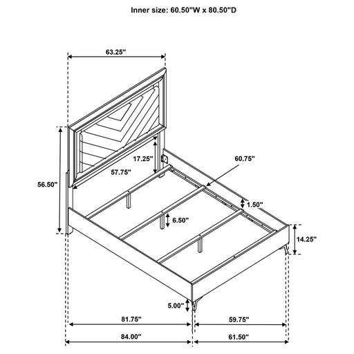 Buckley - Bedroom Set With LED Lighting Furniture Max