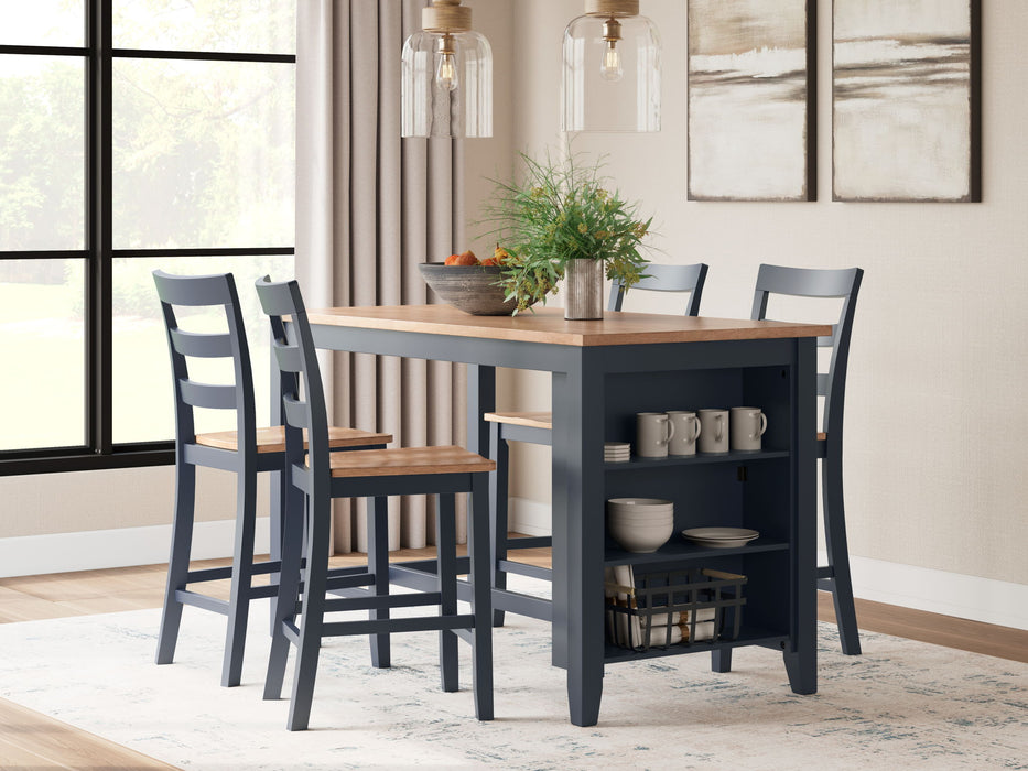 Gesthaven - Rectangular Dining Room Counter Set Signature Design by Ashley®