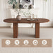Modern Farmhouse Oval Dining Table With Slim Base Home Essentials