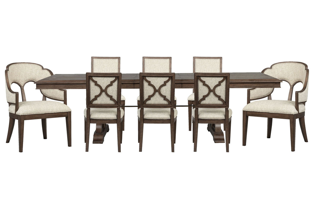 Jubilee - Extendable Trestle Dining Table Set Magnussen Furniture