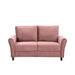 Patricia - Curved Arm Loveseat Sofa US Pride