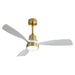 48" Ceiling Fan With 3 Blades, Remote Control Reversible DC Motor For Living Room Daily Nest