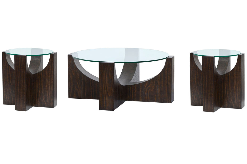 Beckham - Round Cocktail Table Set Magnussen Furniture
