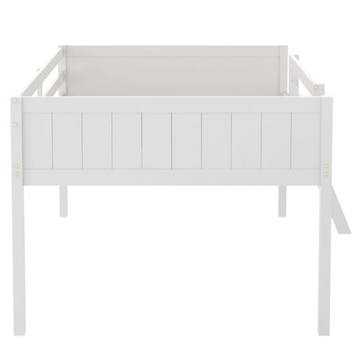 Low Loft Bed With Adjustable Ladder Hearth and Haven