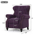 Modern Manual Push Back Recliner Chair Noble House