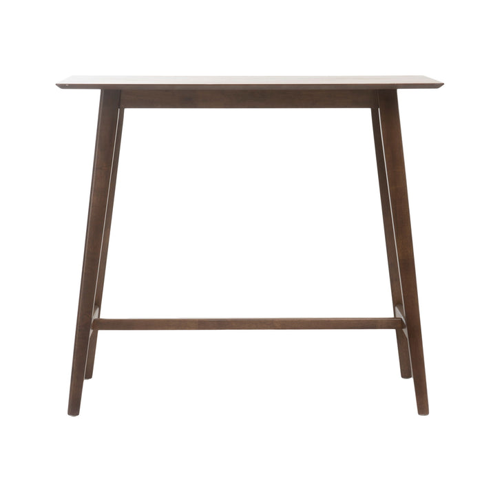 Bar Height Dining Table With Splayed Legs And Elongated Rectangular Top