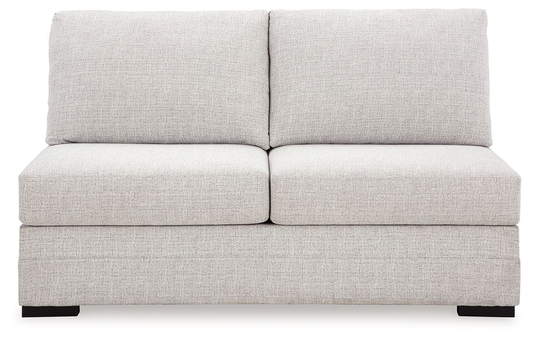 Koralynn - Armless Loveseat - Stone Benchcraft®