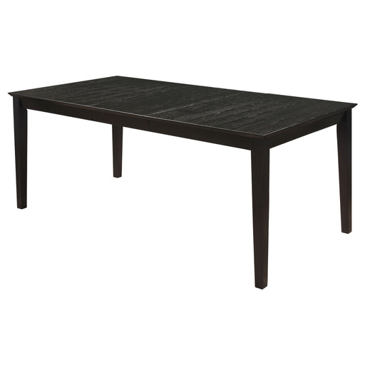 Alexander - Rectangular Extension Leaf Dining Table - Black Furniture Max