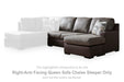 Castille Way - RAF Queen Sofa Chaise Sleeper - Fossil Signature Design by Ashley®