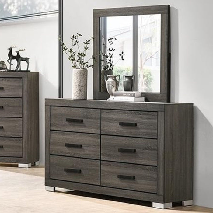 1 Piece Dresser Bar Handle Bedroom Furniture - Gray Home Essentials