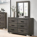 1 Piece Dresser Bar Handle Bedroom Furniture - Gray Home Essentials