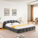 Upholstered Platform Bed Frame, Low Profile Floor Bed, No Box Spring Required Home Essentials