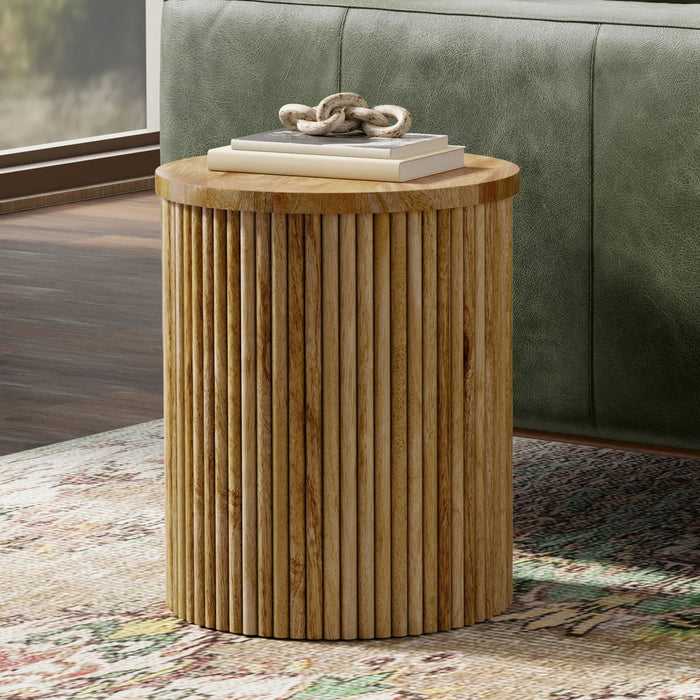 Demy - Handcrafted Metal Accent Table Simpli-Home