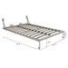 Queen Size Vertical Murphy Wall Cabinet Folding Bed With Automatic Legs - Gray Home Essentials