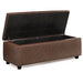 Hamilton - Upholstered Storage Ottoman Simpli-Home