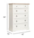 Kingston - Drawer Chest - Whisper White And Cerused Nutmeg Magnussen Furniture