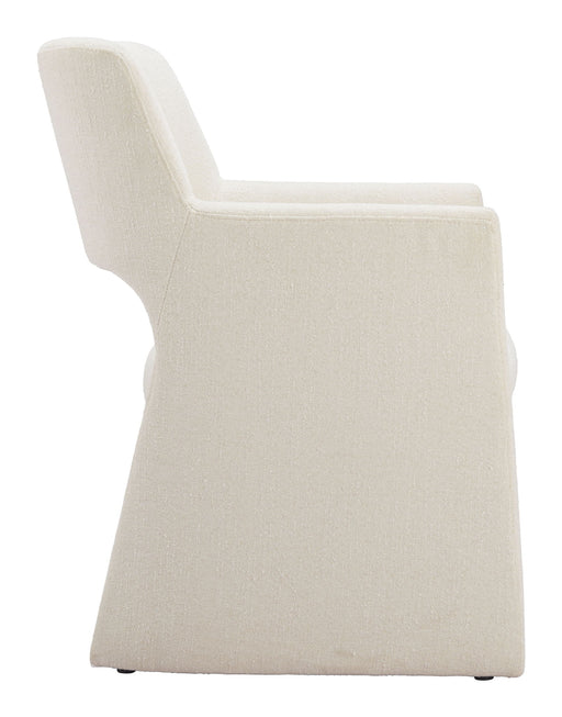 Minet - Dining Chair - Linen White Zuo Modern