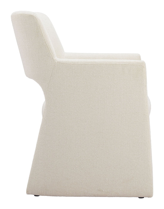 Minet - Dining Chair - Linen White Zuo Modern