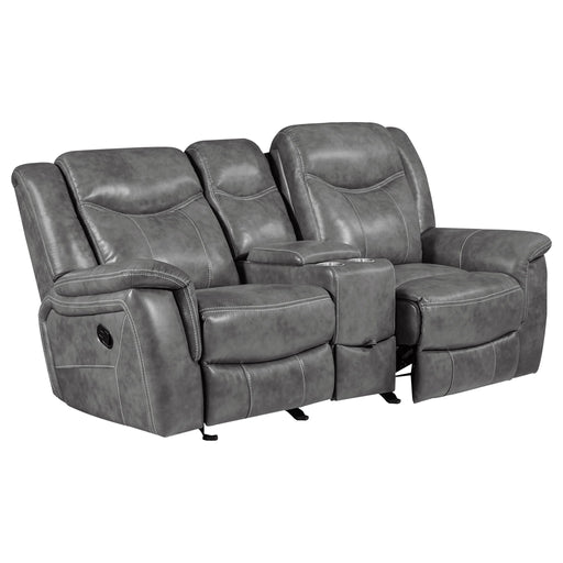 Carmen - Cool Motion Loveseat With Storage, With Reclining Function And Built In Storage - Gray Furniture Max
