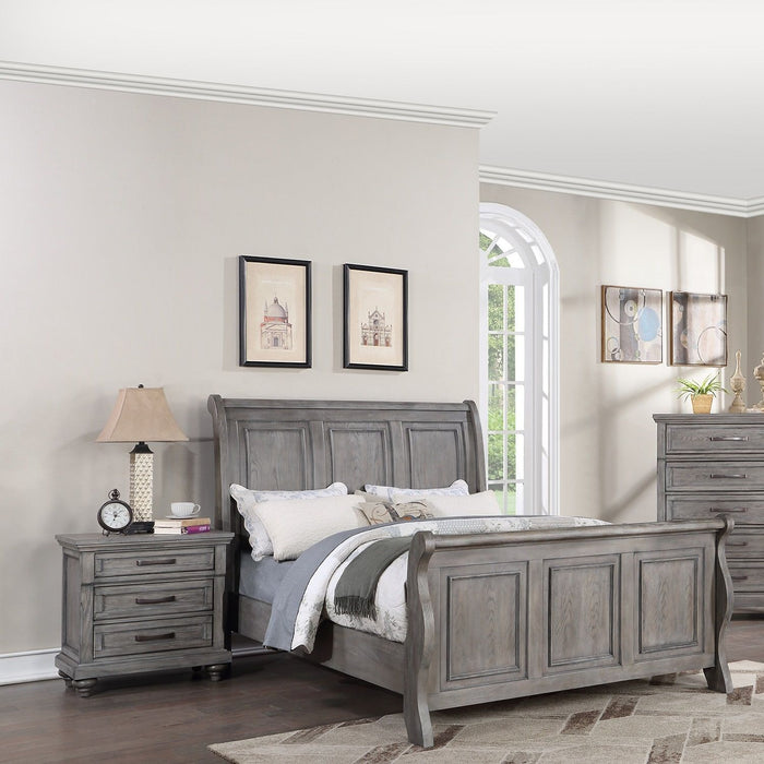 3 Piece Bedroom Set, Bed With 2 Nightstands Home Essentials