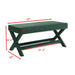 Comfort Double Bench Upholstered With X Crossed Legs Home Essentials