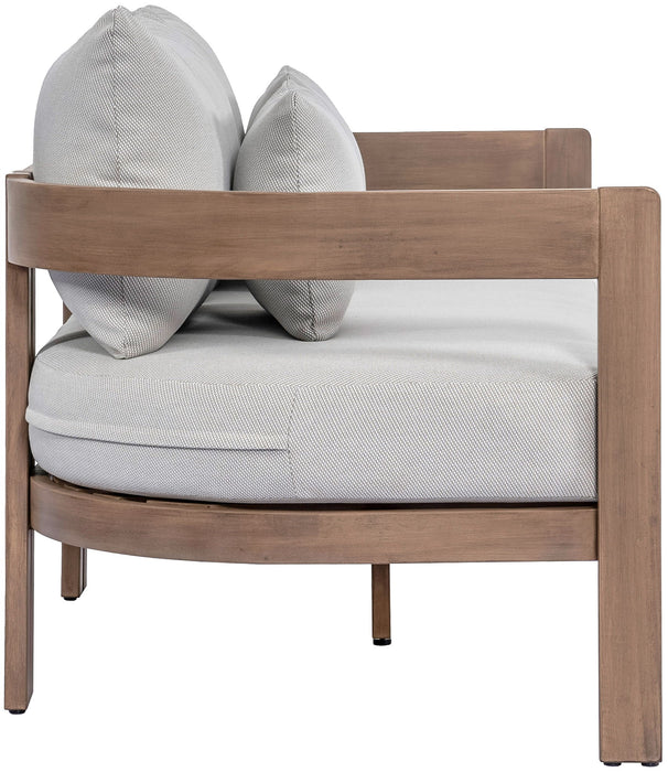 Newport - Water Resistant Fabric 65" Upholstered Outdoor Patio Loveseat Meridian Furniture