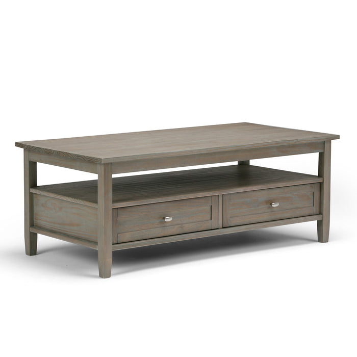 Warm Shaker - Coffee Table - Distressed Gray