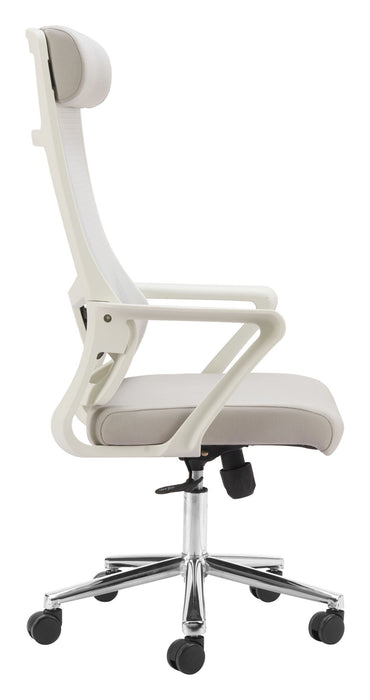 Jett - High Back Office Chair - Light Gray Zuo Modern