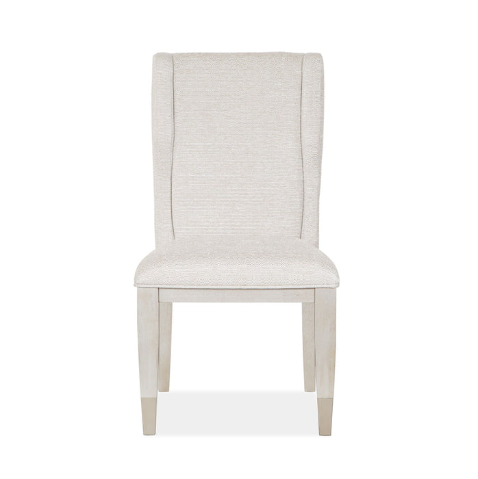 Lenox - Upholstered Host Side Chair (Set of 2) - Warm Silver Magnussen Furniture