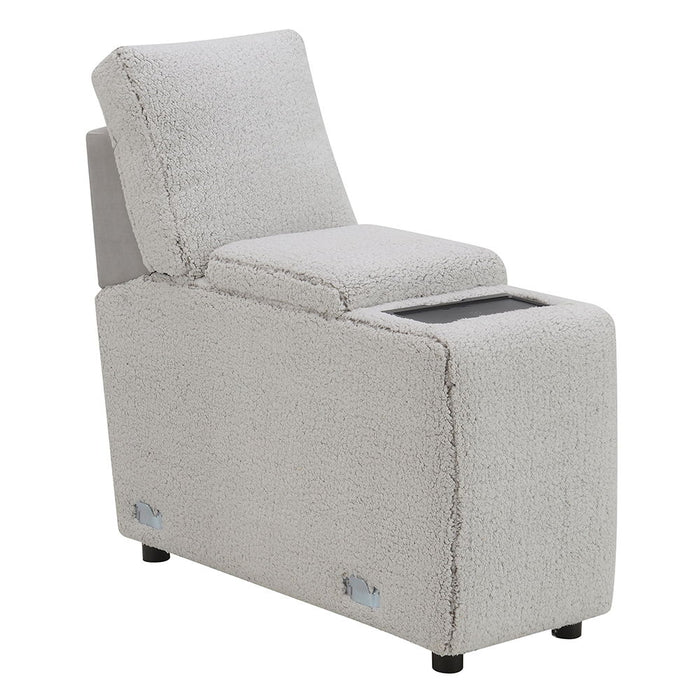 Tarrance - Modular Console With Wireless Charging & USB - Gray