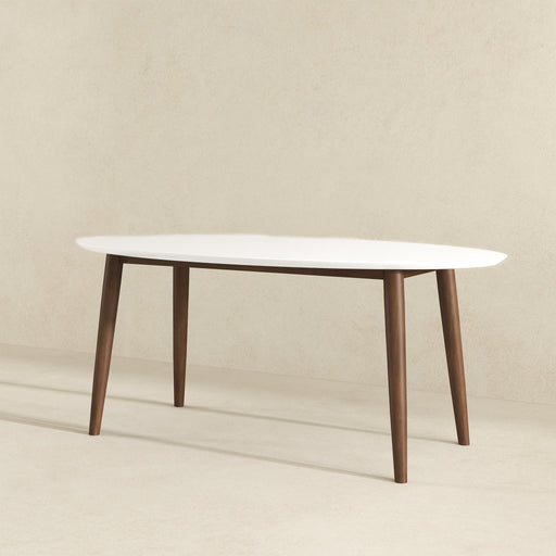 Ada - Oval Dining Table And 4 Side Chairs - White Ashcroft Furniture
