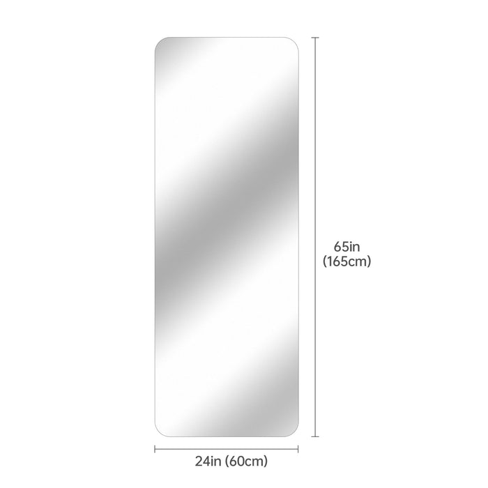 Full Body Round Corner Mirror For Living Room Daily Nest