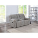 Sebring - Upholstered Manual Reclining Loveseat With Center Storage Console - Gray Furniture Max