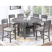 Contemporary Counter Height Dining Set With Built In Lazy Susan Home Essentials