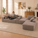 U-Shaped Modular Sofa With Cup Holders And Storage For Living Rooms - Coffee Home Essentials