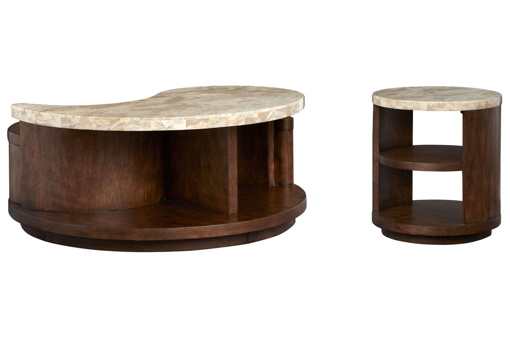 McPherson - Round Cocktail Table Set Magnussen Furniture