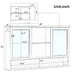 Wall Mounted Bathroom Medicine Cabinet With Double Mirrored Doors Noble House
